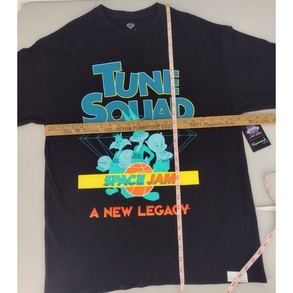 NWT Diamond Supply Co. X Space Jam A New Legacy Skate Black T-Shirt Mens L - Picture 7 of 7